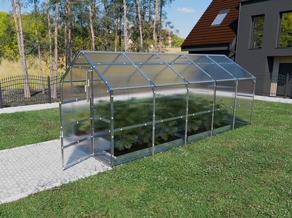Baumera Kas Klasika Bernard met 6 mm polycarbonaat, 2,35 x 5 meter