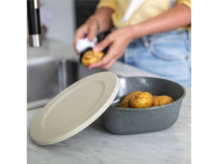 Frischhaltedose Connect Box 1,3L 21 x 7 x 22cm Grau/Grau