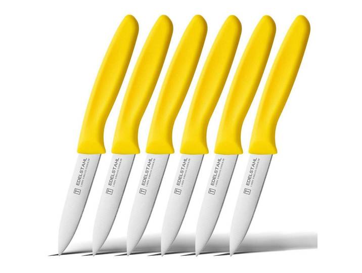 Gemüsemesser 6-teiliges Set Gelb, Metall, 19 cm, Kochgeschirr, Küchenmesser, Schälmesser & Gemüsemesser