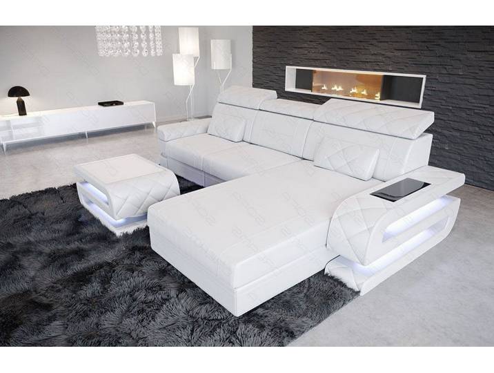 Mini Couch Bologna L-Form in Leder