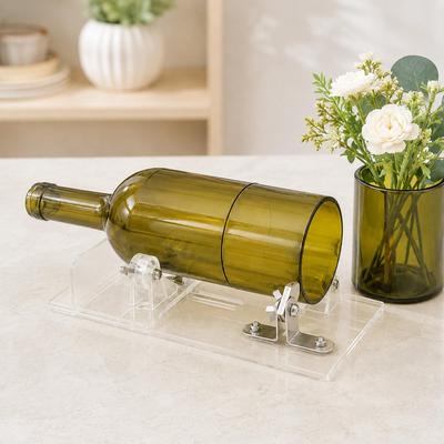 United Dual Purpose Glass Bottle Cutter DIY Wine Bottle Tool Precision Glass Cutting Tool transparent