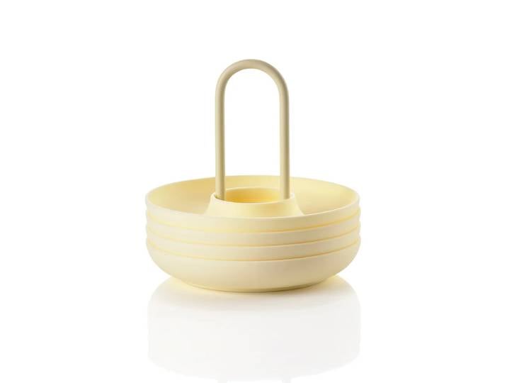 Zone Denmark - Singles Eierbecher mit Halter, limestone (4er-Set)
