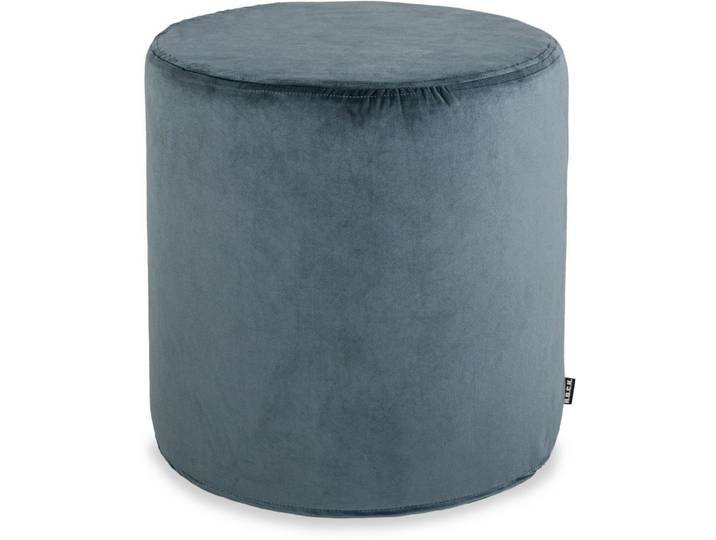H.O.C.K. Sitzhocker H.O.C.K. Nobile Samt Hocker rund Pouf ø45x45cm deepsky blue, Hocker, Barhocker & Sitzhocker, Pouf, Badhocker, Wohnzimmer Hocker