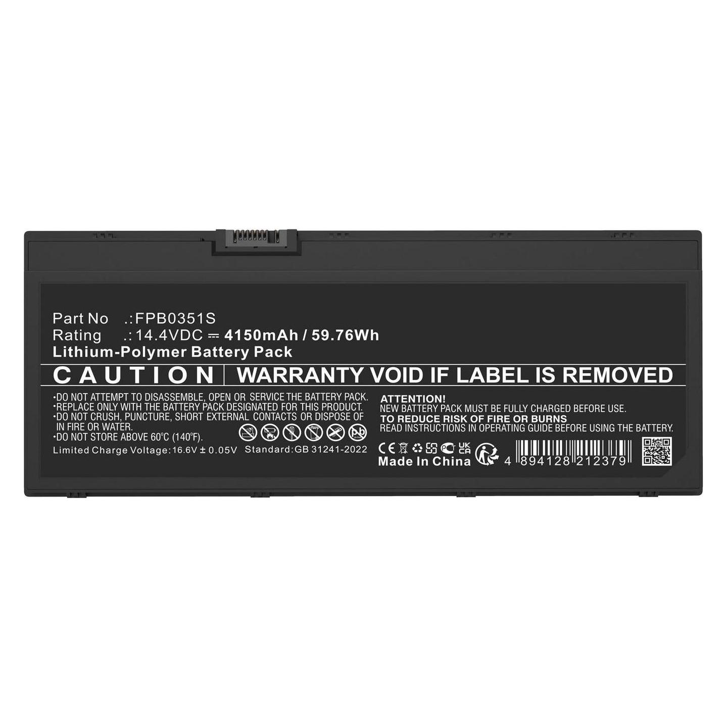 CoreParts Battery Li-Polymer Black (1 Zelle, 4150 mAh) (MBXFU-BA0051)