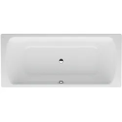 Einbau-Badewanne PRO 800x1800x450 aus Stahl inklusive Schallschutz weiß