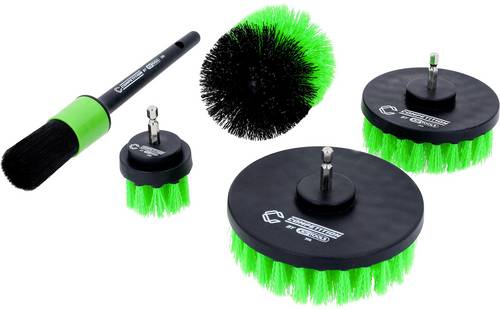 KS Tools 512.5160 COMPETITION Bürstenaufsatz-Satz für Bohrmaschinen, 5-tlg 1St.