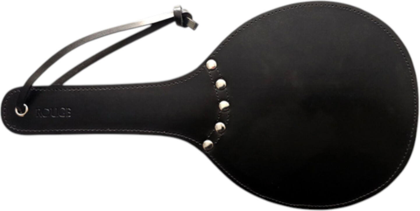 Rouge - Genuine Leather Paddle, Dual-Sided Hard & Soft (Red)