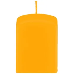 Kopschitz Kerzen Quader Kerzen Mais Gelb 8 x Ø 6/6 cm, 4 Stück