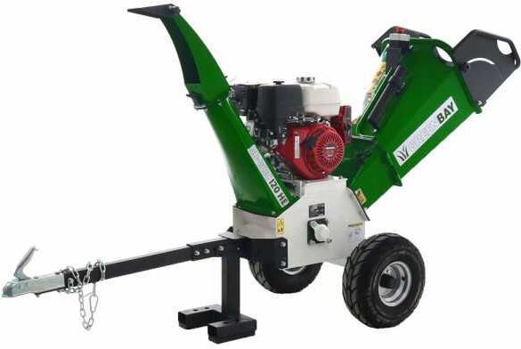 GreenBay GB-WRC 120 HE - Profi Häcksler mit Verbrennungsmotor - 13 PS Honda GX390 Motor