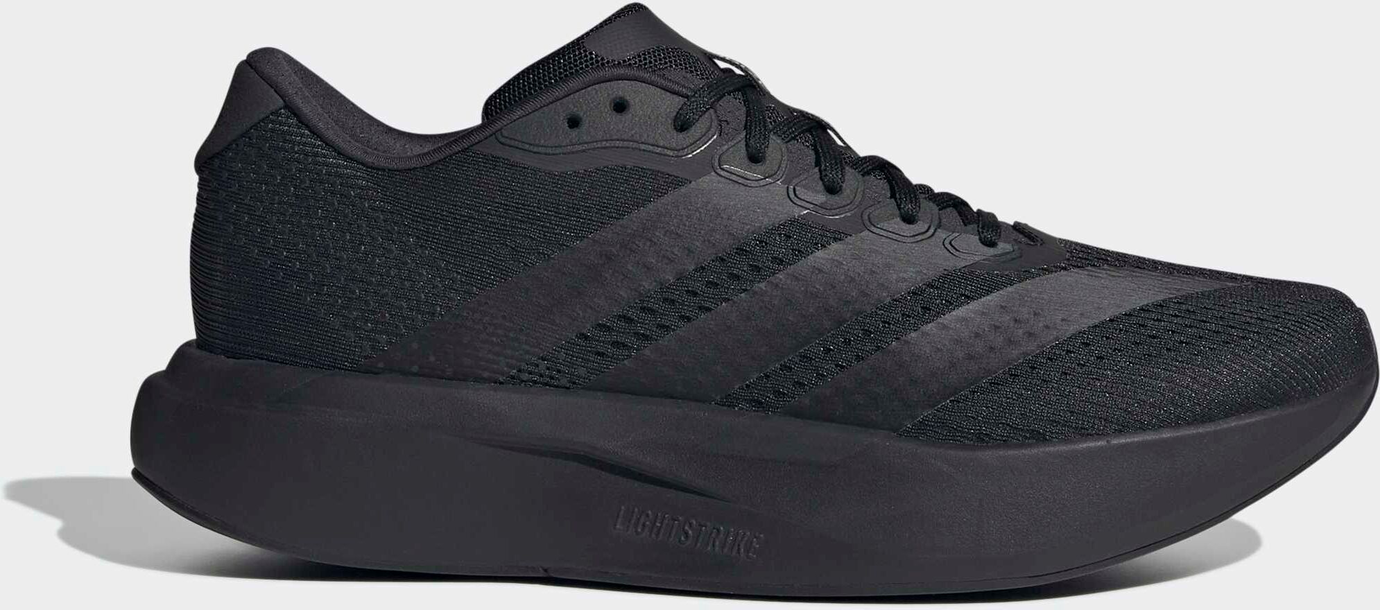 Laufschuh ADIDAS PERFORMANCE "ADIZERO PACER", Herren, Gr. 46, core schwarz, core schwarz, carbon, Synthetik, Textil, Schuhe Laufschuh, inspiriert vom Design des adizero Evo SL core schwarz, core schwarz, carbon 46