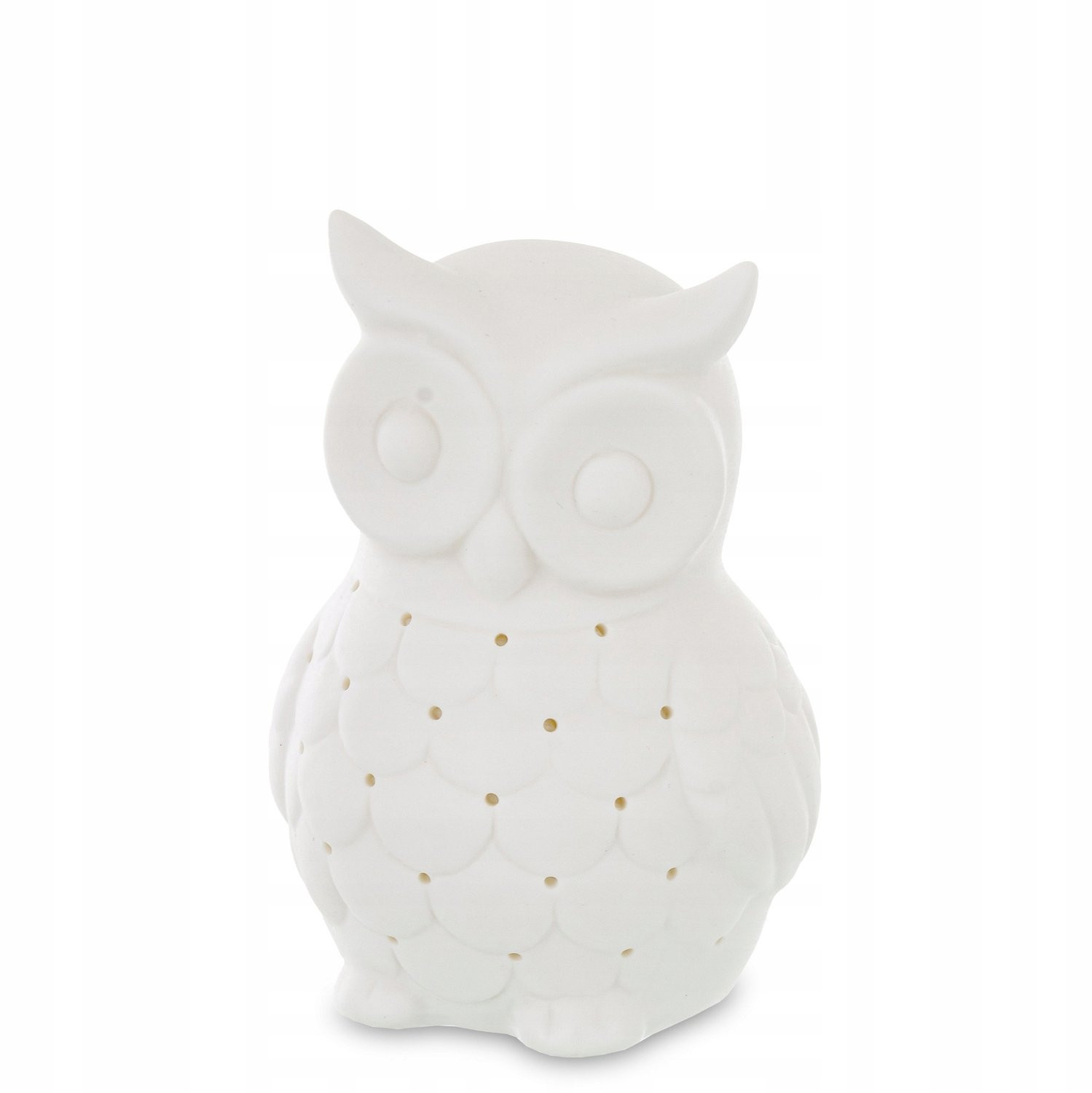 Decoratieve Uil Figuur LED Porselein Wit