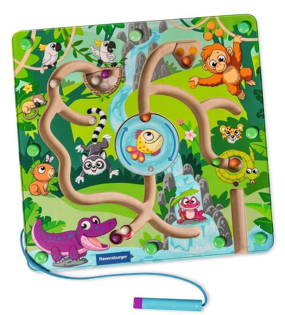 Magnetisch houten labyrint spel voor kinderen - Educatief speelgoed
