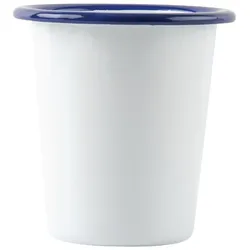 Gastronoble Olympia emaillierte Becher - weiß-blau - 31cl - 12 Becher