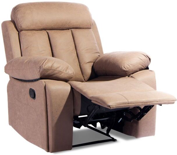duehome Sillón relax con reposapiés elevable 93 cm Kendal - Beige