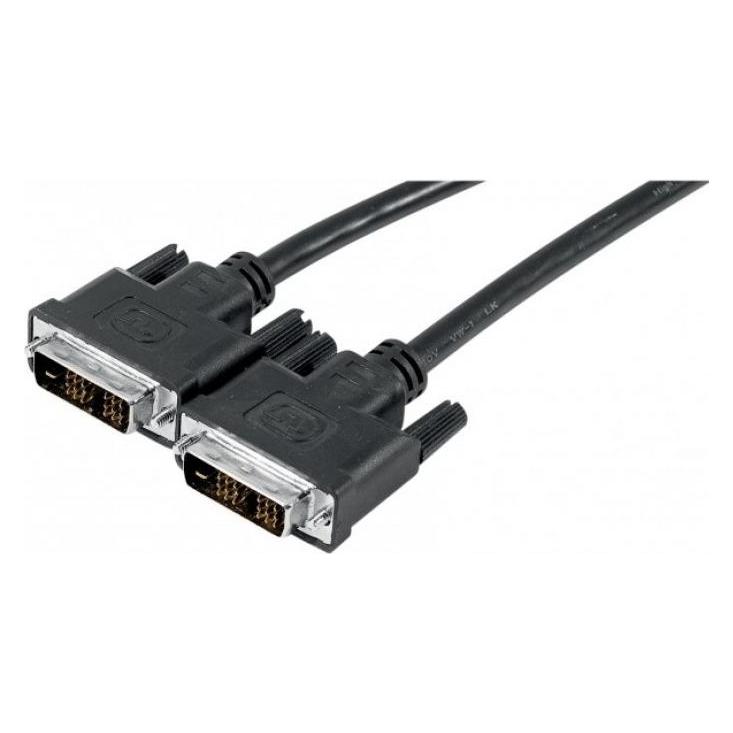 Exertis Connect DVI Monitorkabel, Singlelink, 18+1pol DVI-D St./St., 5,0 m Zum Anschluss von Monitoren und Beamern m (5 m) (127485)