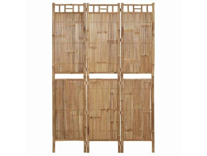 vidaXL Raumteiler 3-TLG. Faltbar Trennwand Stellwand Paravent Spanische Wand Sichtschutz Umkleide Faltwand Raumtrenner Bambus 120x180cm