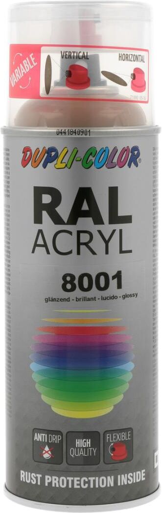 european aerosols DUPLI-COLOR RAL 8001 ockerbraun glanz, 400 ml
