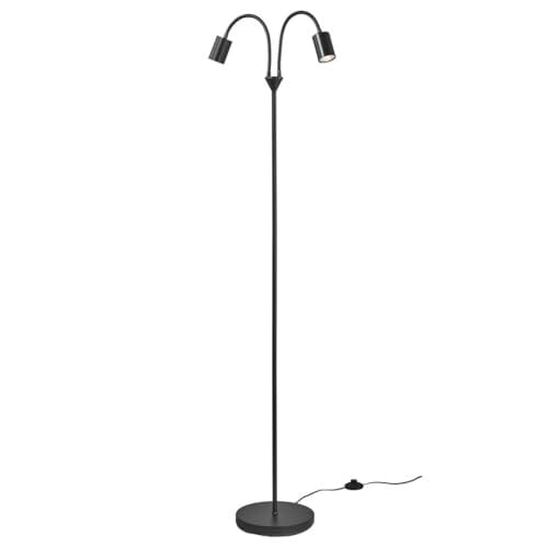 Nordlux Explore Dubbele vloerlamp, zwart