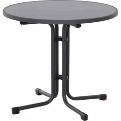 Siena Garden Paco Klapptisch Ø 80 cm matt anthrazit