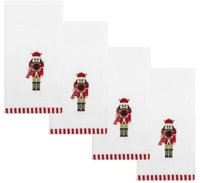 Avanti Linens Avanti Peppermint Nutcracker 4-Pack Fingertip Towel Set