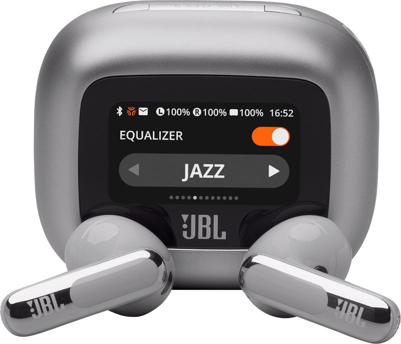 JBL Live Flex 3 In-Ear Bluetooth Kopfhörer kabellos 7 h Laufzeit IP54 (Silber) JBLLIVEFLEX3SIL