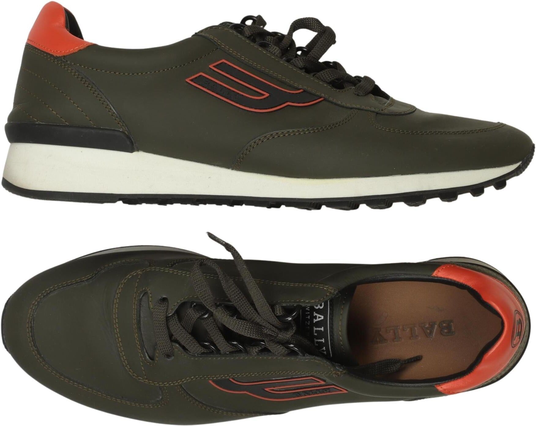 Bally Herren Sneaker, Grün, Gr. EU 44,5 (UK 10), Leder - Second Hand