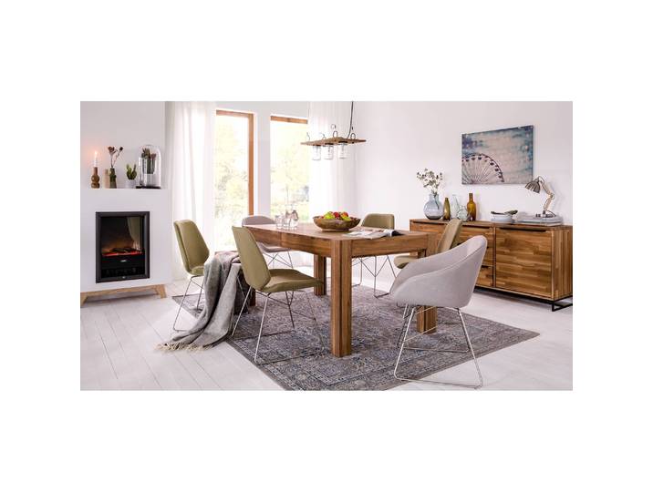 Table KimWOOD II 160 x 76 x 90cm Marron/Chêne