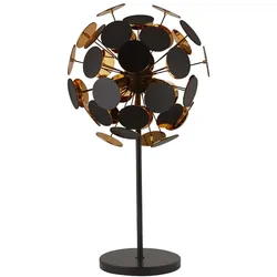 Tischlampe Tischleuchte Designleuchte schwarz gold Wohnzimmerlampe H 162 cm