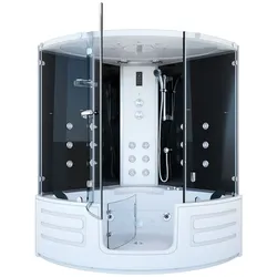 AcquaVapore Dampfdusche Whirlpool Dusche Duschkabine K70-SW-EH 150x150cm OHNE Zusatzoptionen