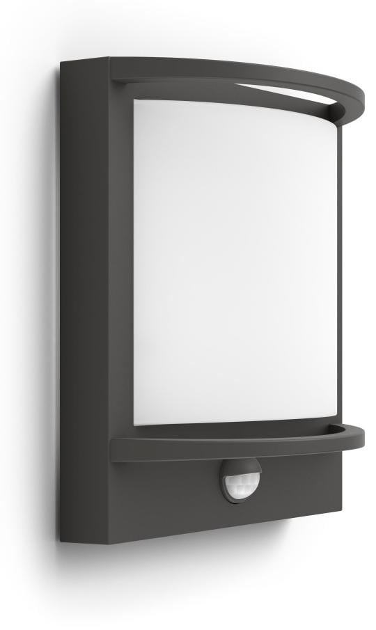 Philips Samondra LED Muurlamp met Bewegingsmelder - Wit/Grijs