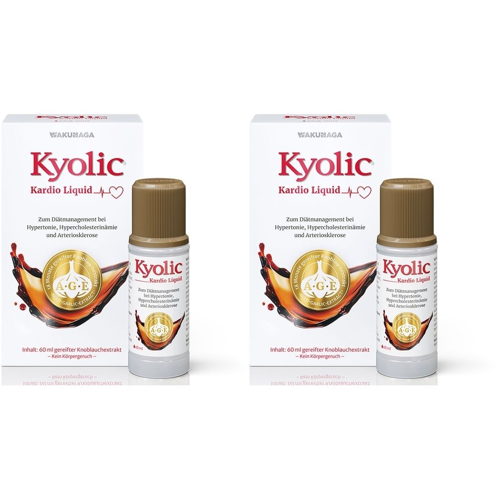 Kyolic Kardio Liquid 2x 2x60 ml Flüssigkeit zum Einnehmen