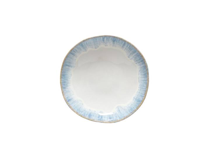 Costa Nova Suppentellerset Brisa, Blau, Weiß Hochglanz, Keramik, 6-teilig, rund, Handmade in Europe, hitzebeständig, Essen & Trinken, Geschirr, Teller, Suppenteller