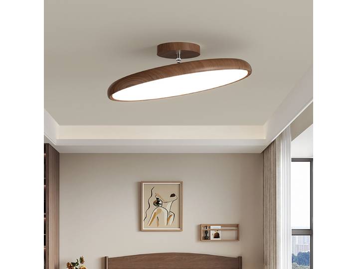Rétro rond LED plafonnier salon lumière maison hôtel luminaire chambre plafonnier Vintage chambre d'enfants lumière