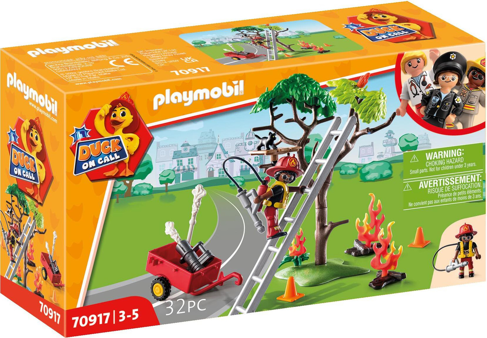 Playmobil Brandweer Actie Eend op oproep 70917
