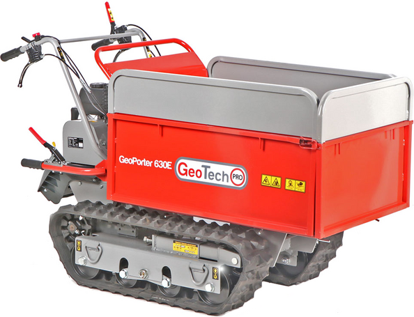 GeoTech Pro GeoPorter 630E - Brouette à moteur sur chenilles - Benne extensible 600Kg