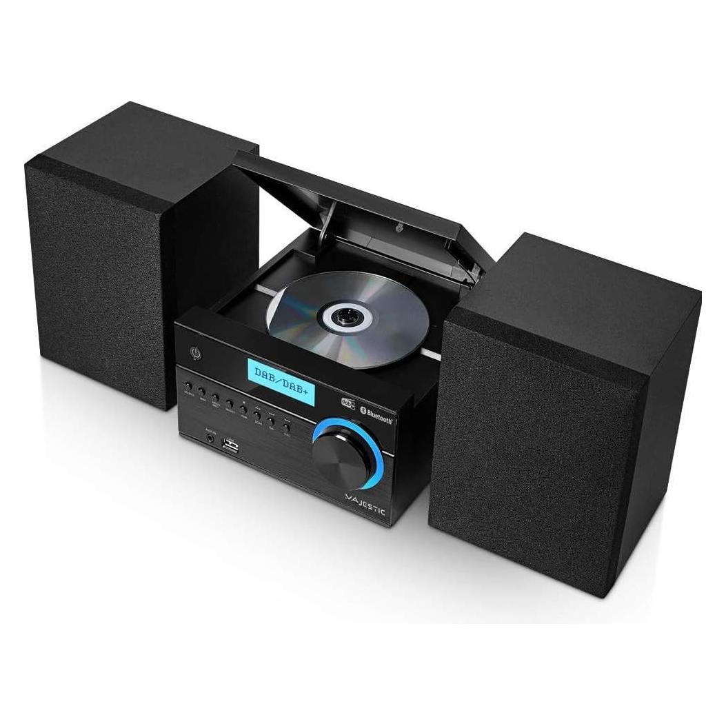 Majestic Neu AH-2350 Micro Sound System für zu Hause Schwarz 20 W (Bluetooth, CD Player) (122350)