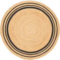 Pergamon, Teppich, Naturfaser Teppich Jute Salsa Streifen Rund (200 cm)