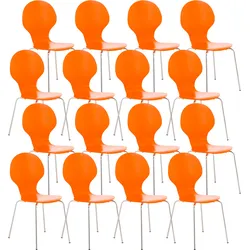 CLP 16er Set Besucherstuhl Diego   Farbe: orange