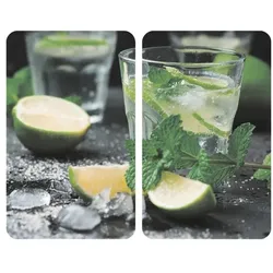 Wenko 2er-Set Herdabdeckplatte Universal »Mojito« weiß, 30x4.5x52 cm