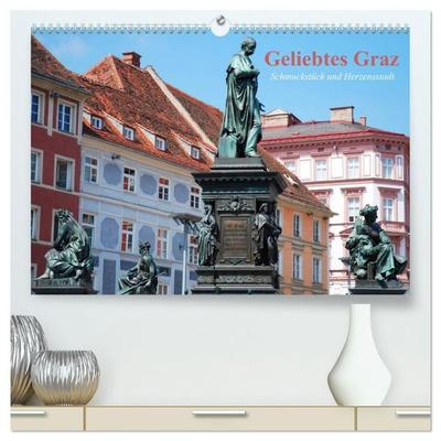 Geliebtes Graz. Schmuckstück und Herzensstadt (hochwertiger Premium Wandkalender 2027 DIN A2 quer), Kunstdruck in Hochglanz