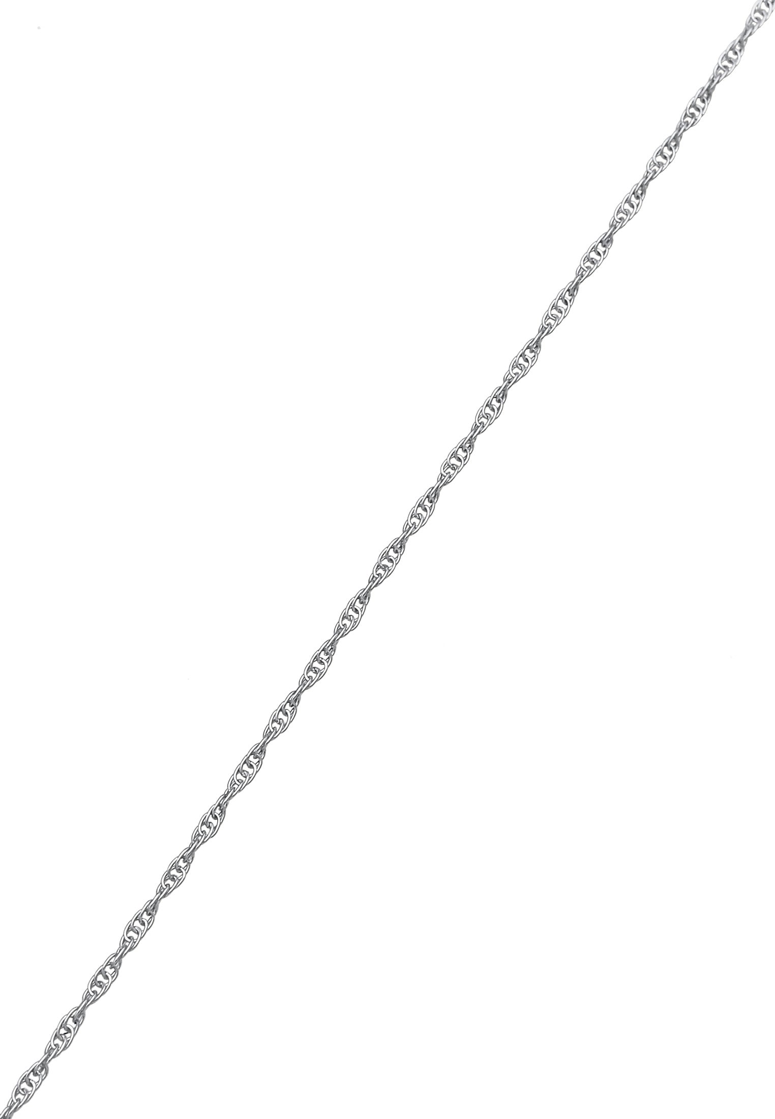 Silberkette KUZZOI "Halskette Basic Gedrehte Gliederkette 925 Silber" Gr. 55, silber, Halsketten, Herren, 55, ohne Stein, Silber 925 (Sterlingsilber), Silberkette