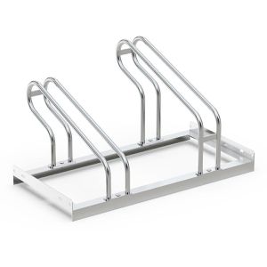 RR-Solutions Fahrradständer R2W, Bodenmontage / freistehend, Einstellparker, Breite 78cm, für 2 Fahrräder