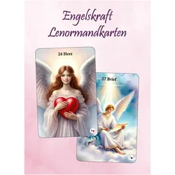 Angelina Schulze Verlag, Grusskarte + Briefpapier, Engelskraft Lenormandkarten