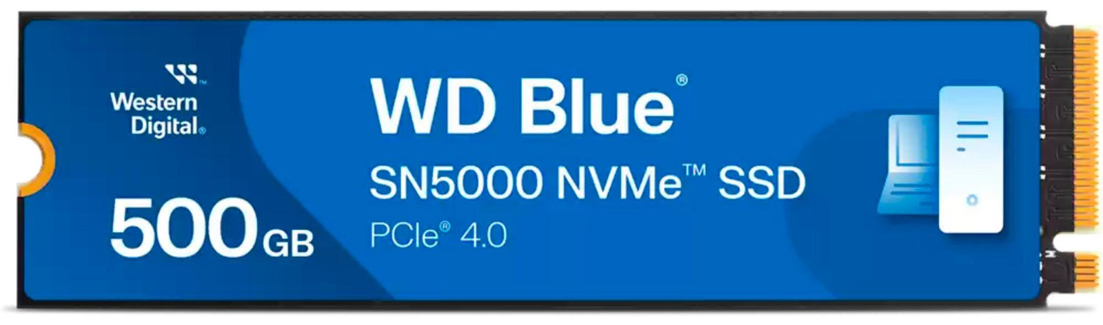 Western Digital Blue SN5000 M.2 SSD, 500 GB, 5000 MB/s, 5,5 Gbit/s