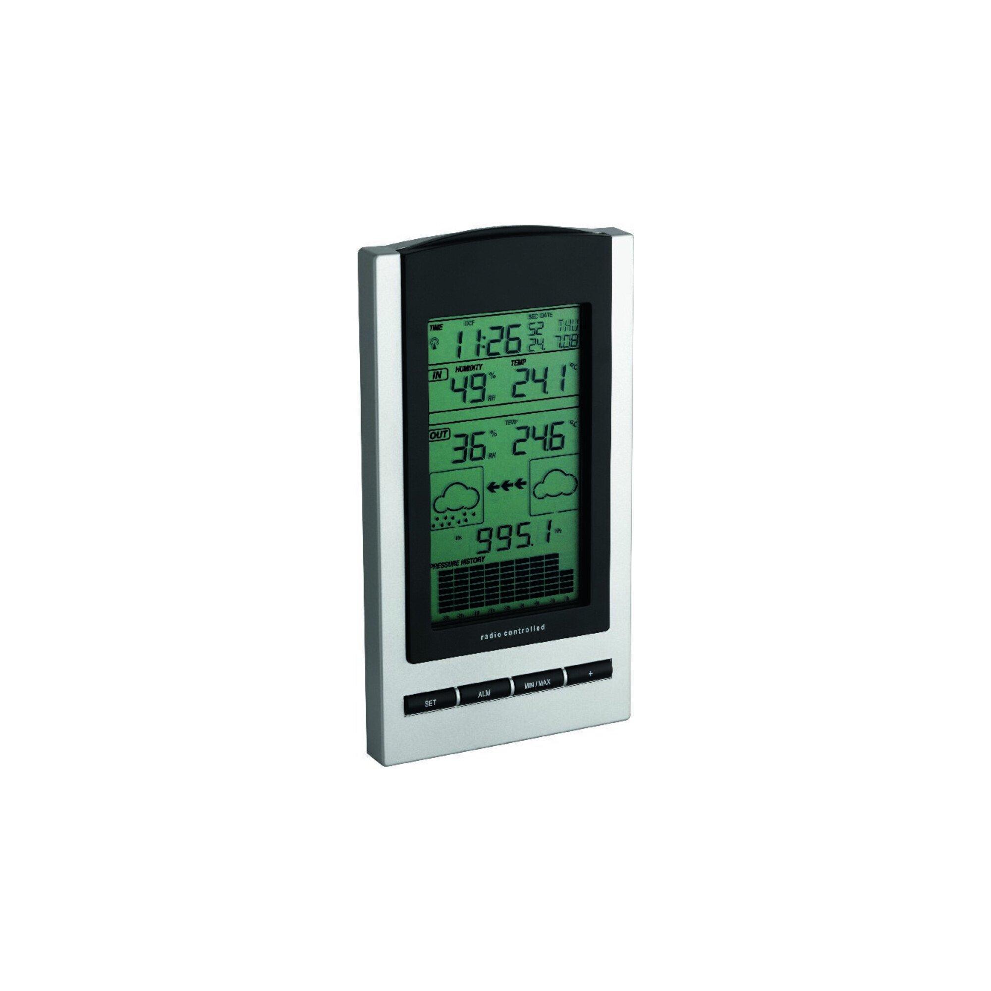 TFA Dostmann Funk-Wetterstation GAIA inkl. Sender, silb./schw. (4009816018045)