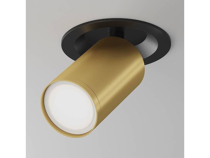Deckenleuchte Focus S Typ B Ø 5cm Schwarz/Gold Aluminium GU10