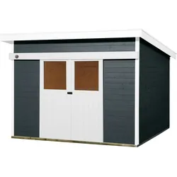 Weka 21 mm Schiebetürhaus 225 295 x 299 cm-anthrazit - 50 % Rabatt auf Dacheindeckung