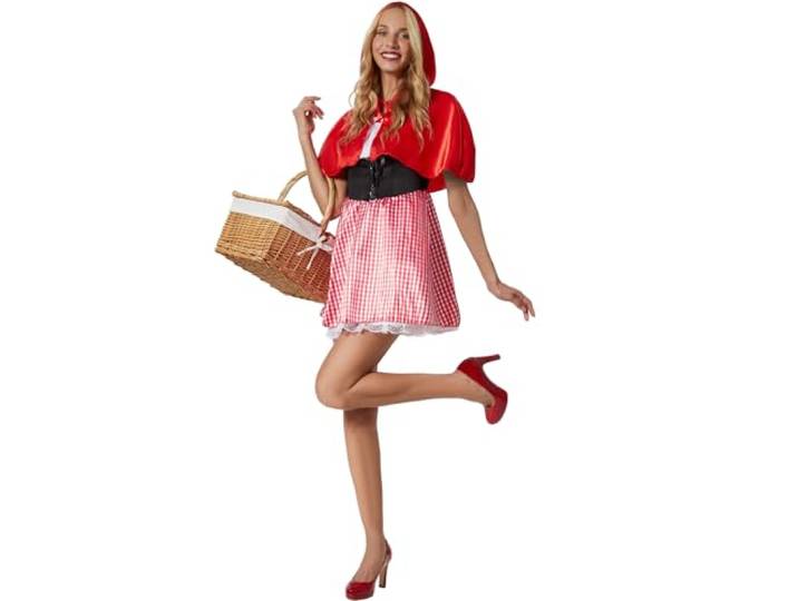 Dressforfun Dameskostuum roodkapje - M