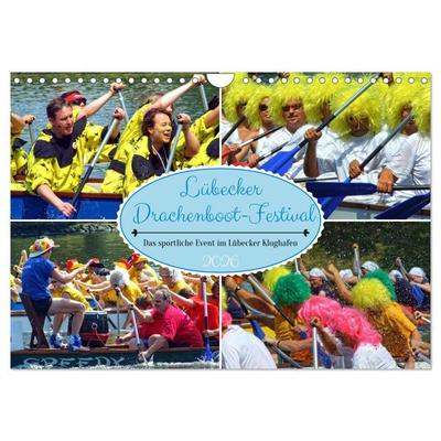 Lübecker Drachenboot Festival – Das sportliche Event im Lübecker Klughafen (Wandkalender 2026 DIN A4 quer), CALVENDO Monatskalender
