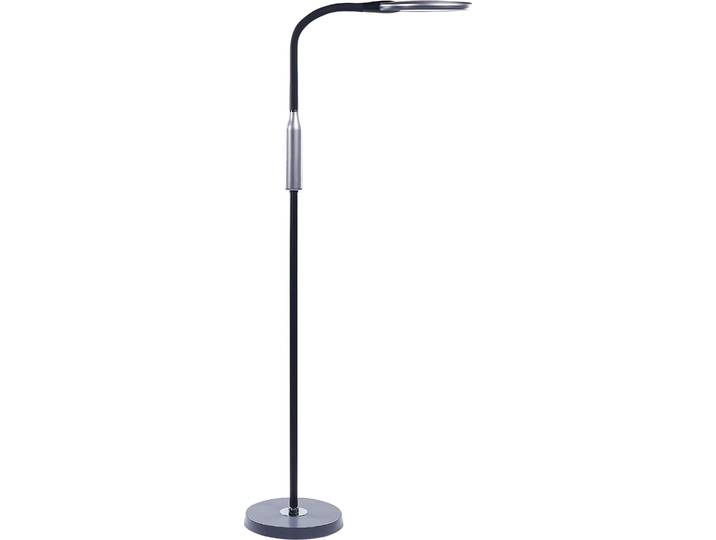 BELIANI LED Stehleuchte Schwarz Synthetisches Material 148 cm Höhe Verstellbarer Schieber Dimmer Moderne Beleuchtung Heimbüro